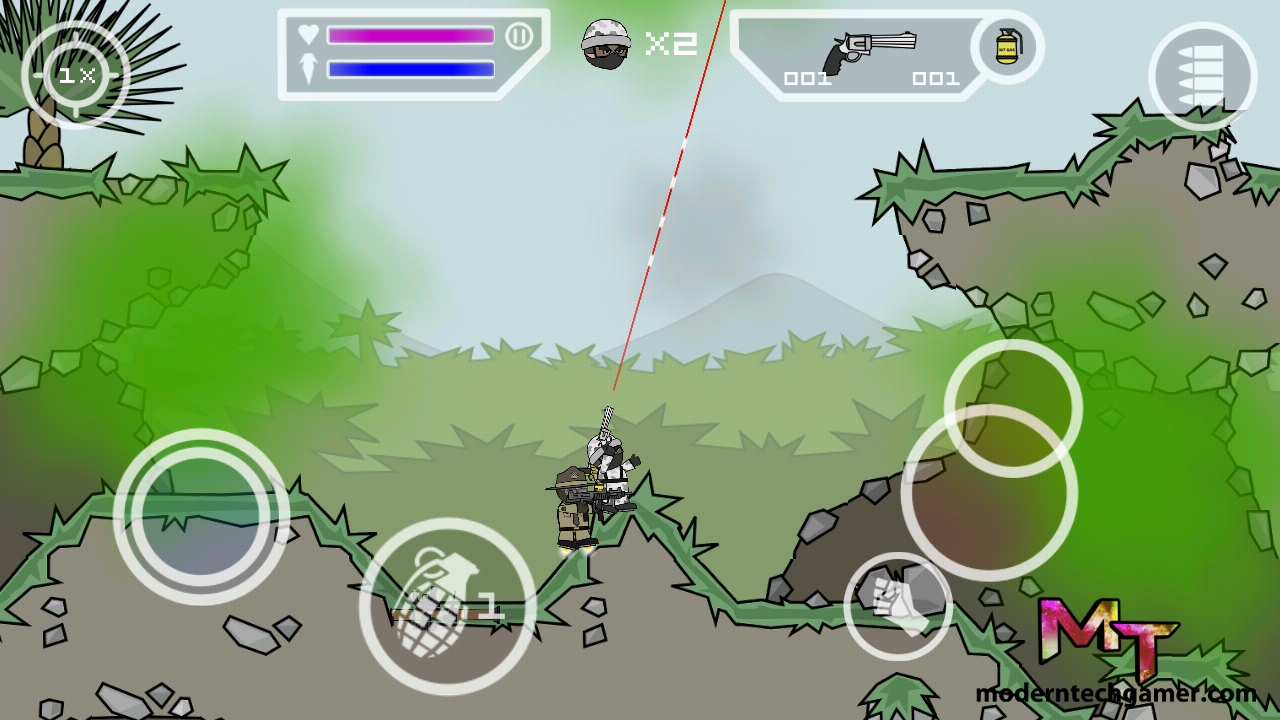 %mini militia gameplay screen shot