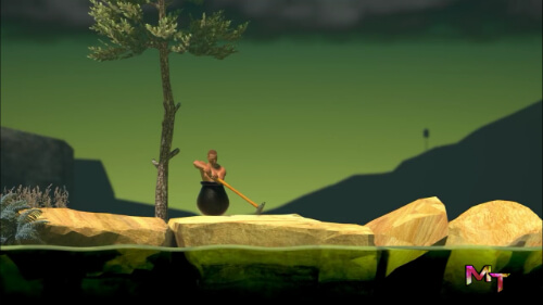 first screen shot of playing getting over it apk game