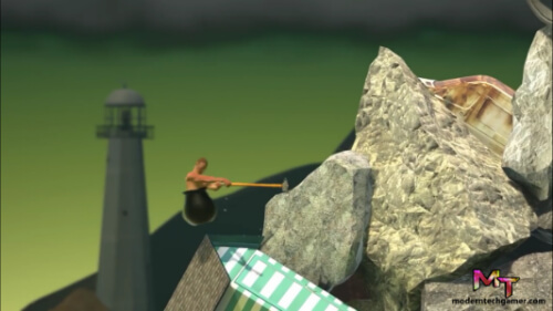 fourth screen shot of playing getting over it apk game